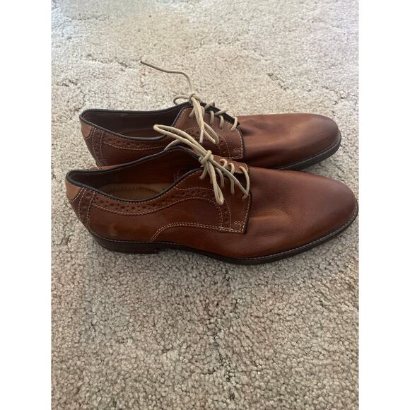 Johnston & Murphy Brown Tie up Dress Shoe Men's Size 8 M - Picture 2 of 8